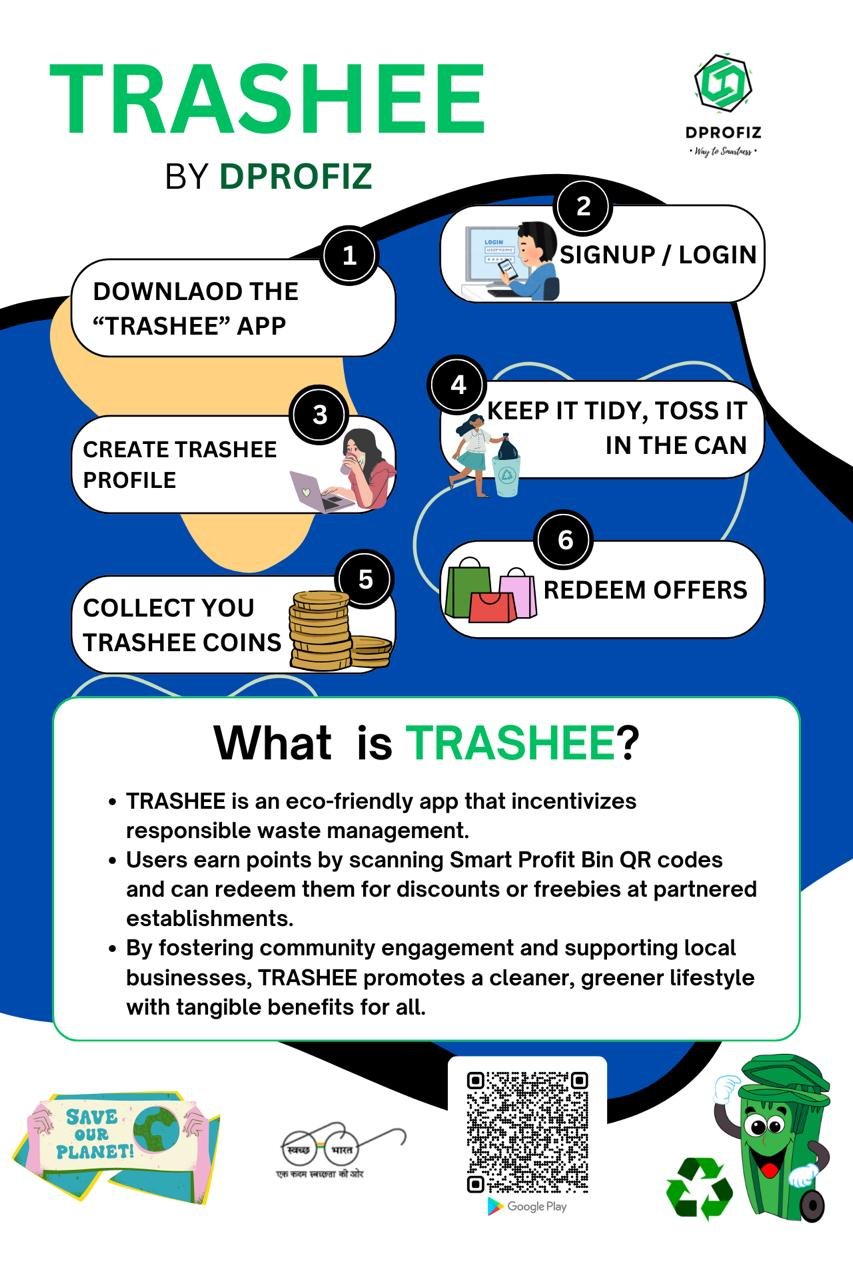 What is Trashee: download the app, sign up, keep it tidy, collect coins and redeem offers